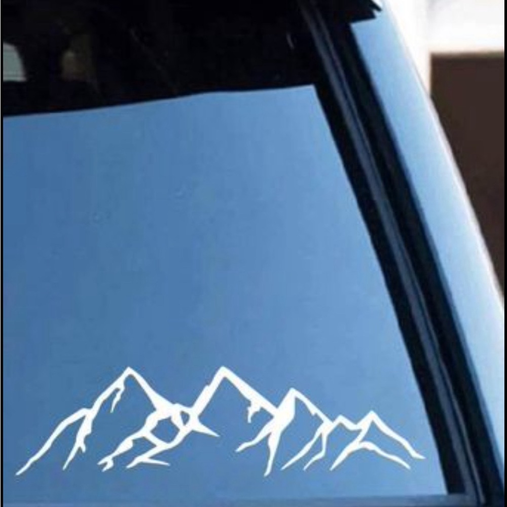Mountain Range Vinyl Sticker
